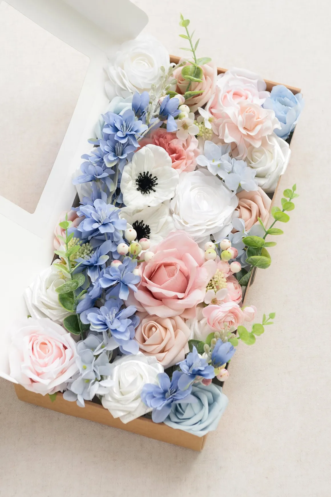 DIY Designer Flower Boxes in Blush & Cream