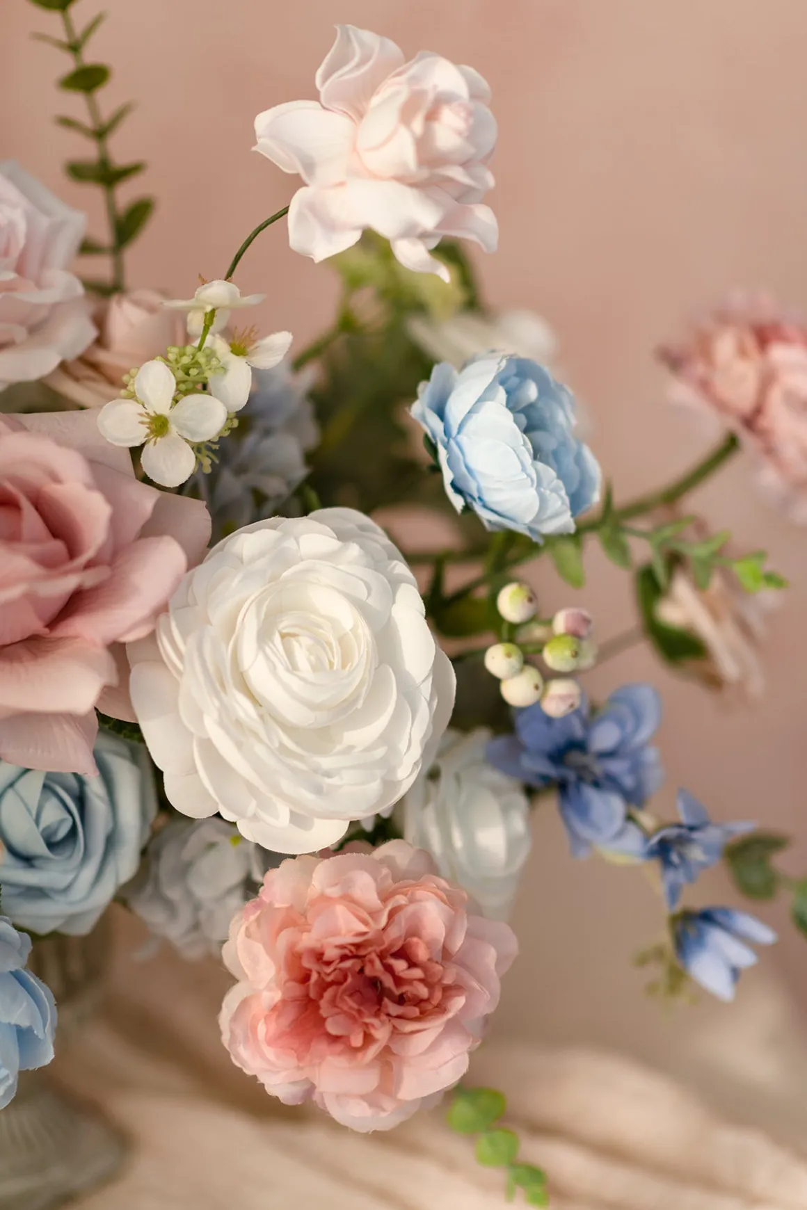 DIY Designer Flower Boxes in Blush & Cream