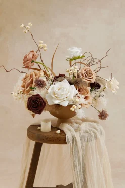 DIY Designer Flower Boxes in Beige Raw Serenity