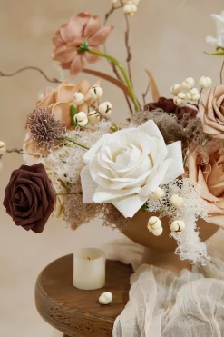 DIY Designer Flower Boxes in Beige Raw Serenity