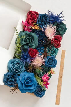 DIY Designer Flower Boxes in Burgundy & Navy | Clearance