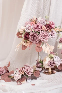 DIY Designer Flower Boxes in Dusty Rose & Cream