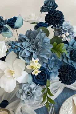 DIY Designer Flower Boxes in Dusty Blue & Navy Deluxe Box