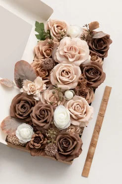 DIY Designer Flower Boxes in Earth Brown & Sand Beige