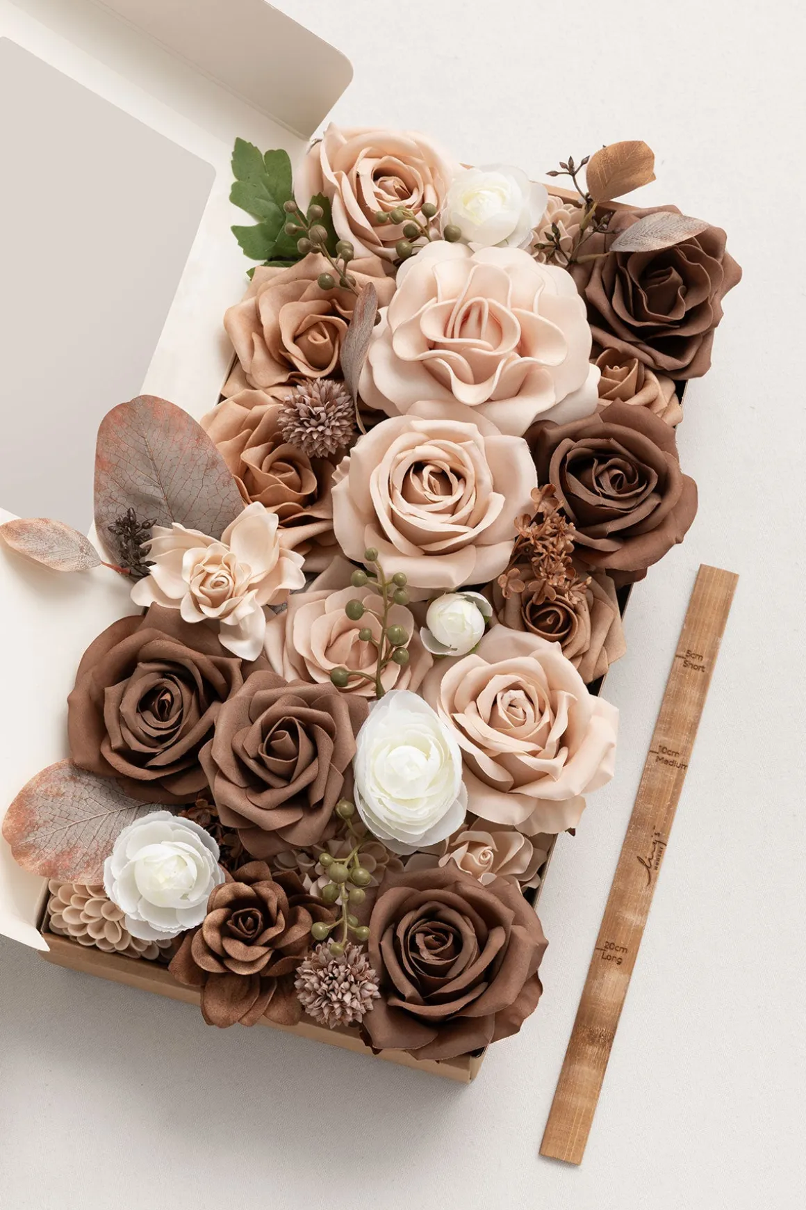 DIY Designer Flower Boxes in Earth Brown & Sand Beige