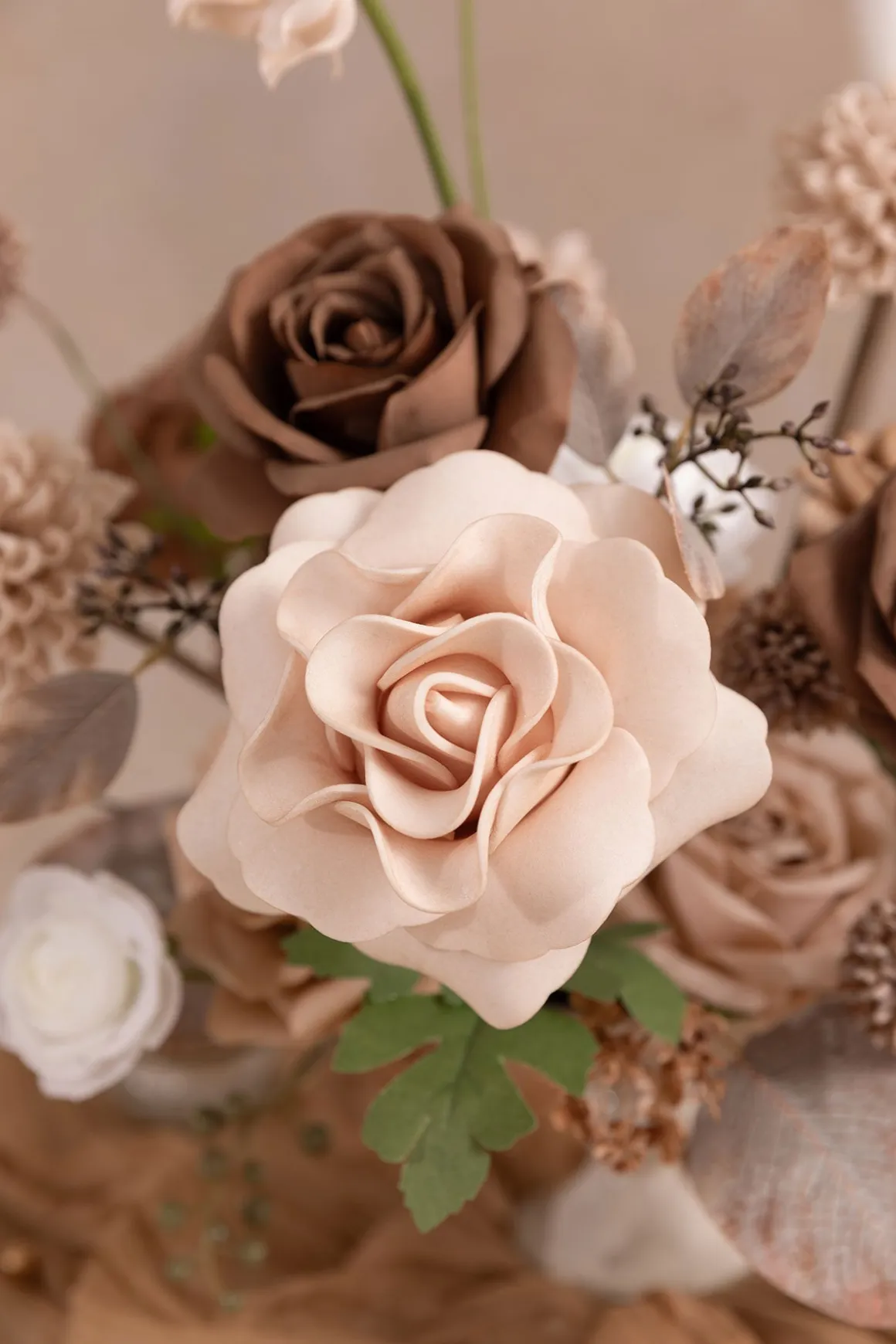 DIY Designer Flower Boxes in Earth Brown & Sand Beige