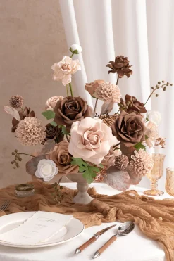 DIY Designer Flower Boxes in Earth Brown & Sand Beige