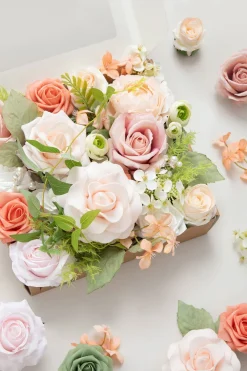 DIY Designer Flower Boxes in Garden Blush