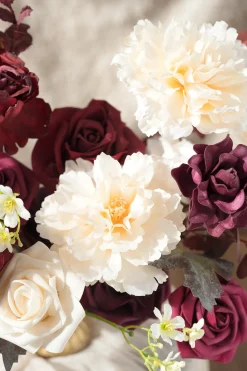 DIY Designer Flower Boxes in Marsala & Cream (Grand Box)