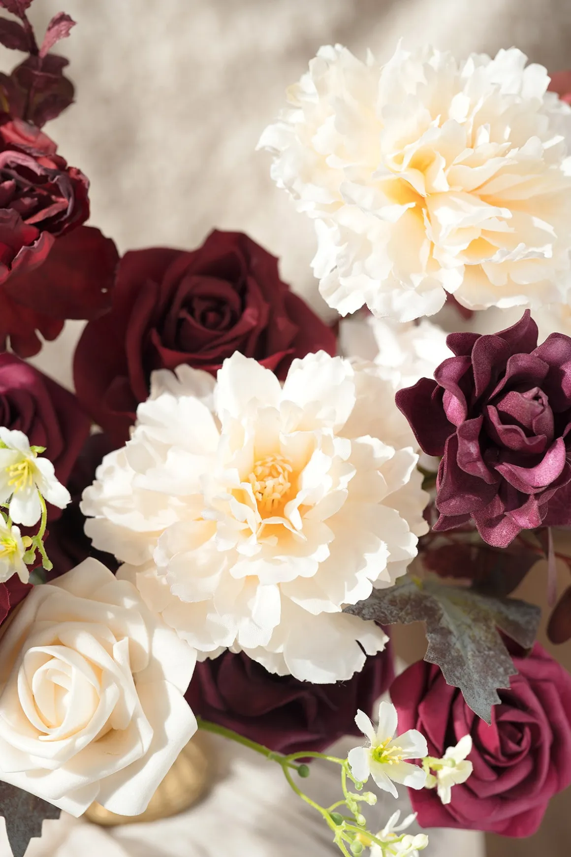 DIY Designer Flower Boxes in Marsala & Cream (Grand Box)
