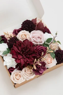 DIY Designer Flower Boxes in Marsala & Blush Grand Box