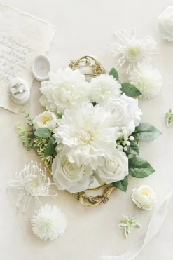 DIY Designer Flower Boxes in Natacha White & Ivory