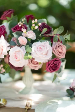 DIY Designer Flower Boxes in Romantic Marsala