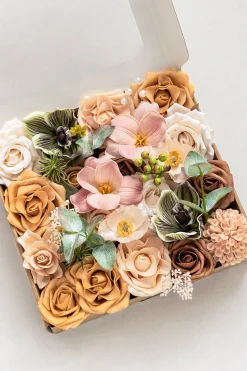 DIY Designer Flower Boxes in Sunny Peach & Apricot
