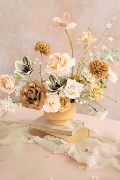 DIY Designer Flower Boxes in Sunny Peach & Apricot