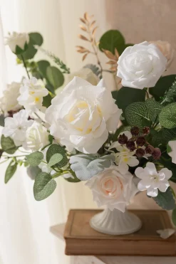 DIY Designer Flower Boxes in White & Sage