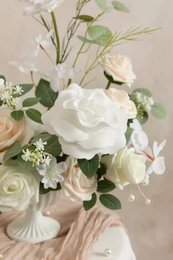 DIY Designer Flower Boxes in White & Sage