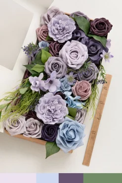 DIY Designer Flower Box in Ethereal Purple Dream