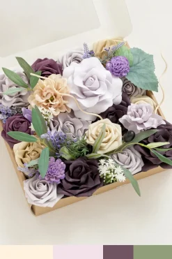 DIY Designer Flower Box in French Lavender & Plum | Clearance