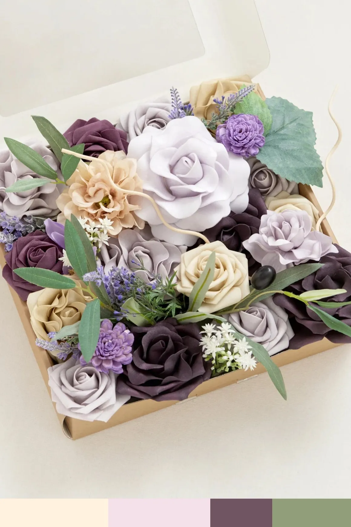 DIY Designer Flower Box in French Lavender & Plum | Clearance