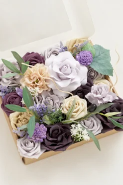 DIY Designer Flower Box in French Lavender & Plum | Clearance
