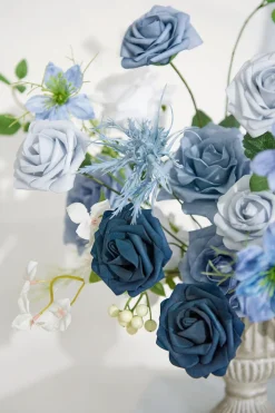 DIY Designer Flower Box in Timeless French Blue & White (Deluxe Box) | Clearance