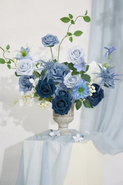 DIY Designer Flower Box in Timeless French Blue & White