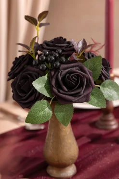 DIY Flower Box in Black Baccara Roses(25pcs)