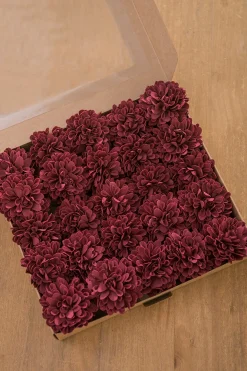 DIY Supporting Flower Boxes in Burgundy & Navy