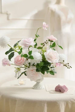 DIY Supporting Flower Boxes in Powder Pink & White