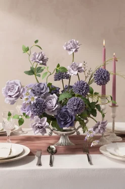 DIY Supporting Flower Boxes in Pale Lavender & Sage Purple | Clearance