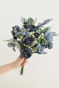 DIY Supporting Flower Boxes in Dusty Blue & Navy
