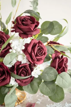DIY Supporting Flower Boxes in Romantic Marsala