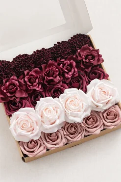 DIY Supporting Flower Boxes in Romantic Marsala