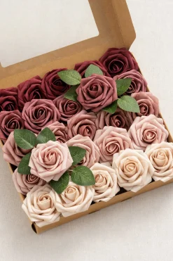 DIY Supporting Flower Boxes in Romantic Marsala