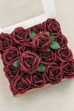 DIY Supporting Flower Boxes in Romantic Marsala