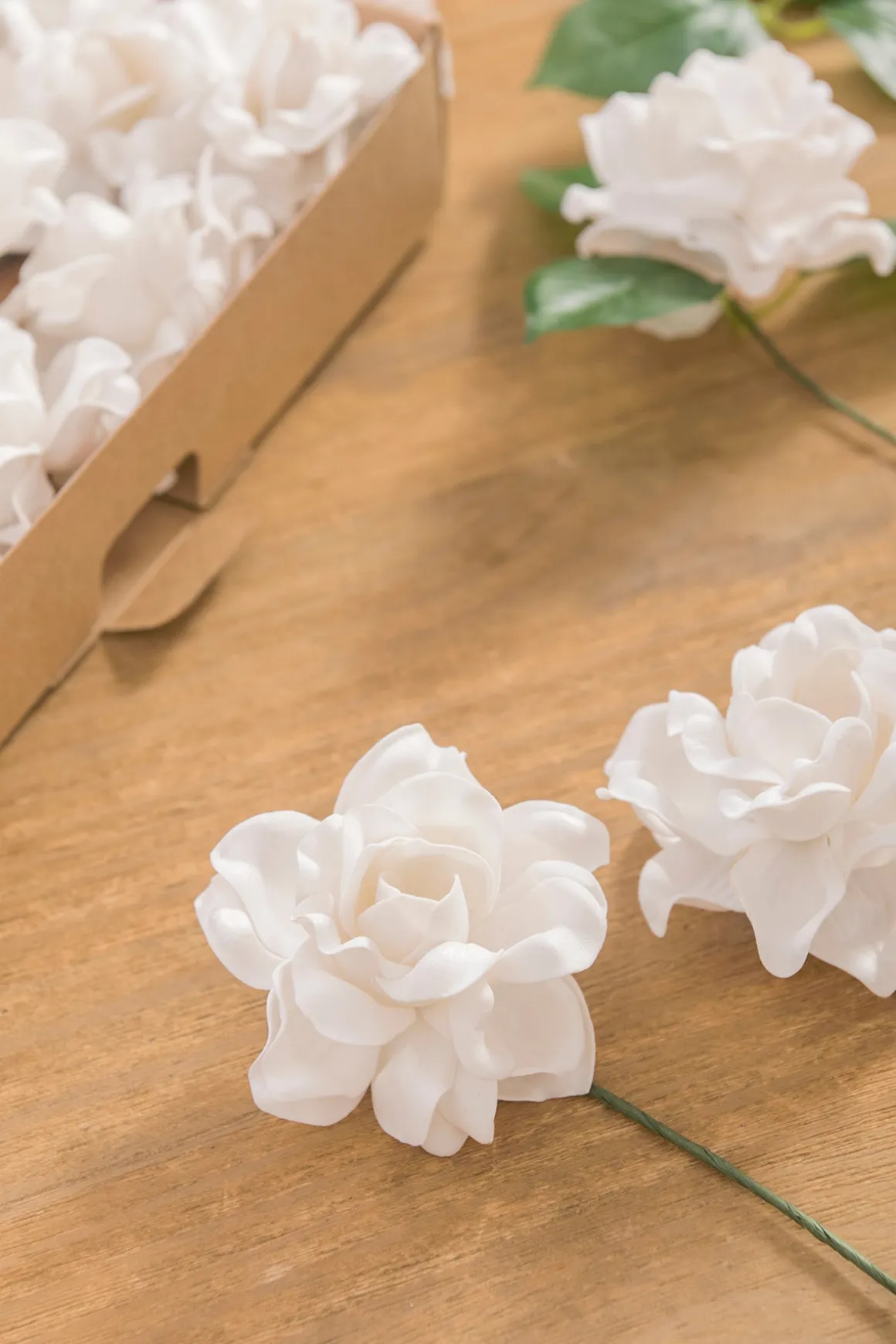 DIY Supporting Flower Boxes in White & Beige