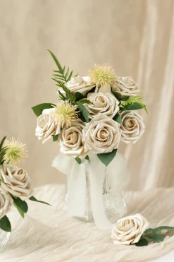 DIY Supporting Flower Boxes in White & Beige