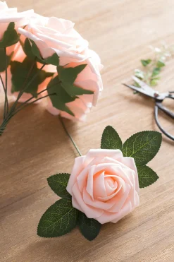 DIY Supporting Flower Boxes in Blush & Cream