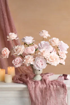 DIY Supporting Flower Boxes in Blush & Cream