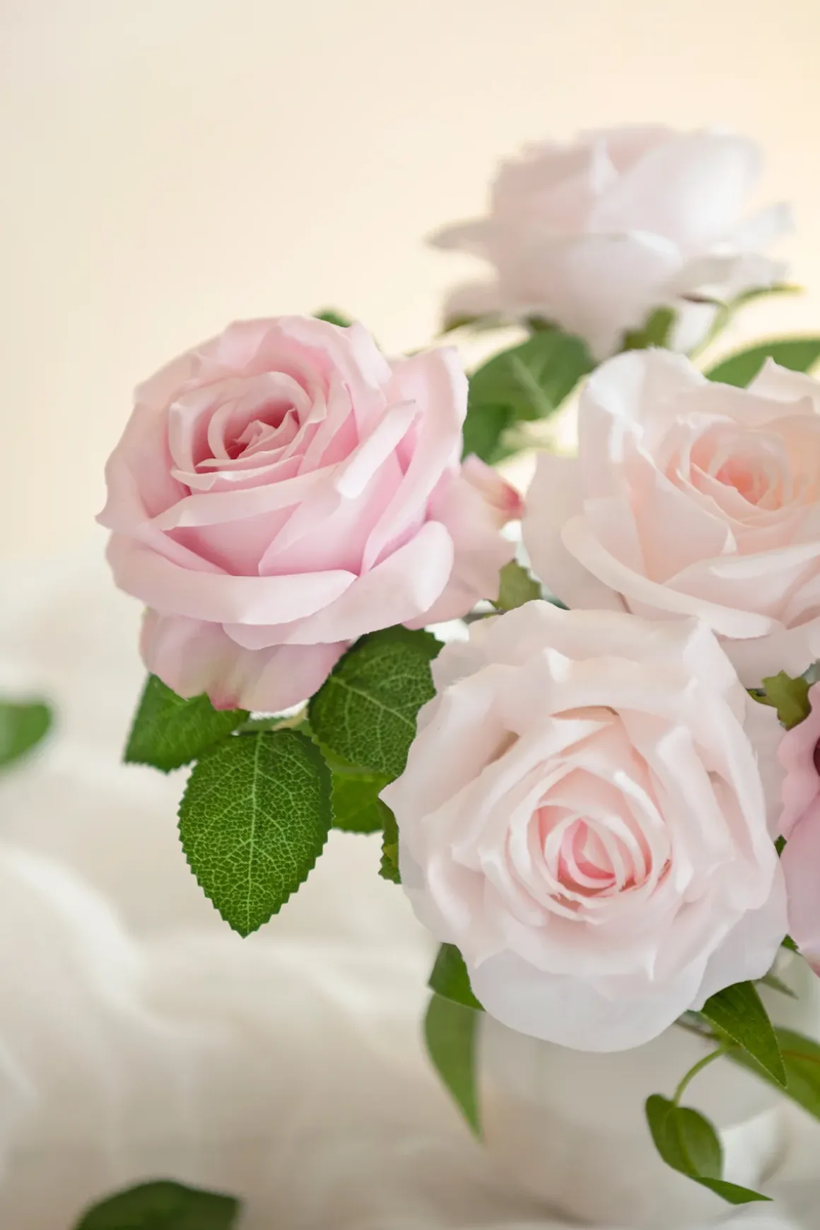 DIY Supporting Flower Boxes in Blush & Cream
