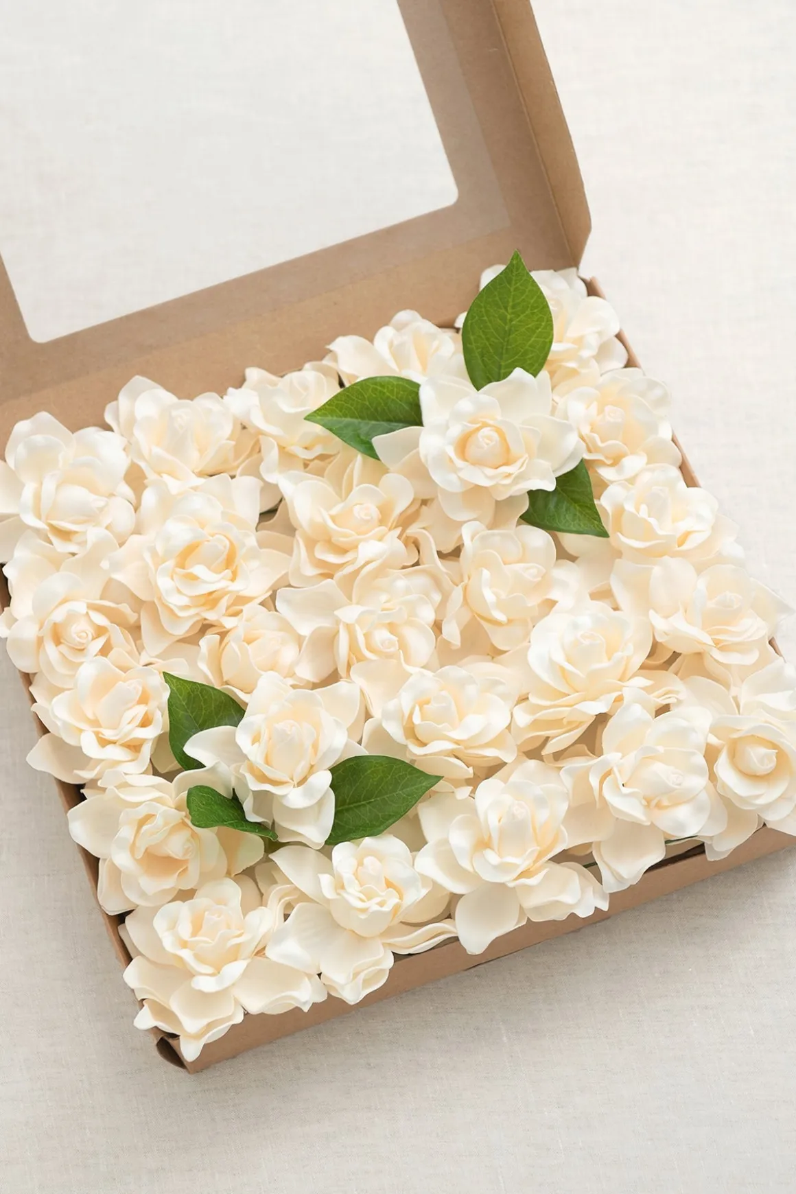 DIY Supporting Flower Boxes in Blush & Cream