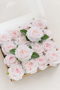 DIY Supporting Flower Boxes in Blush & Cream