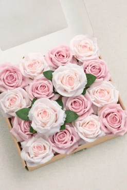 DIY Supporting Flower Boxes in Blush & Cream