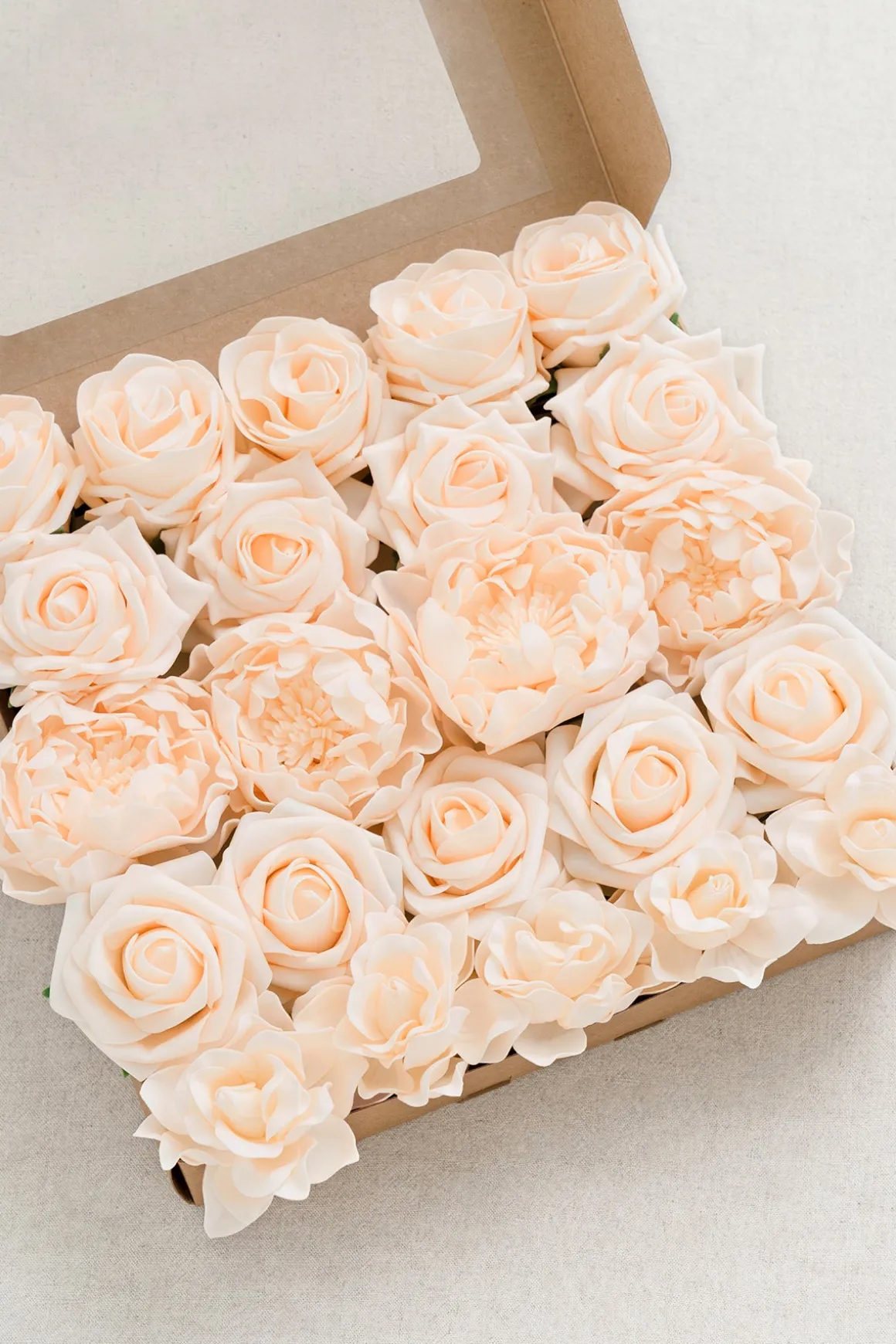 DIY Supporting Flower Boxes in Blush & Cream
