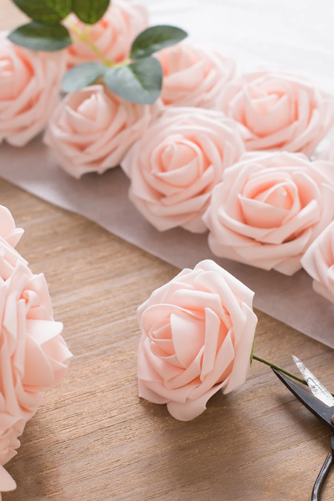DIY Supporting Flower Boxes in Blush & Cream