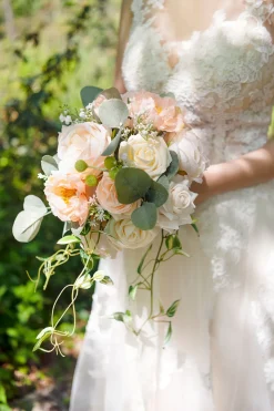 DIY Supporting Flower Boxes in Blush & Cream