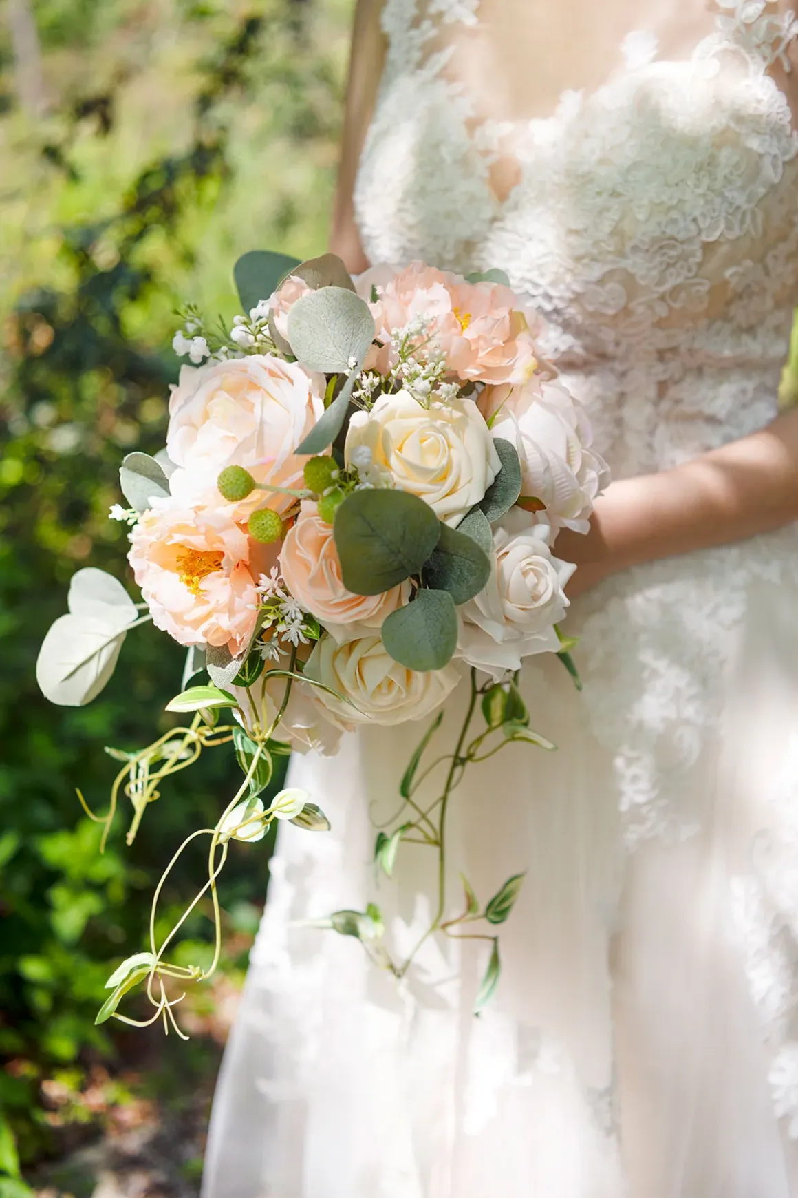 DIY Supporting Flower Boxes in Blush & Cream