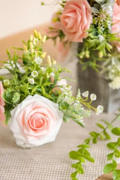 DIY Supporting Flower Boxes in Blush & Cream