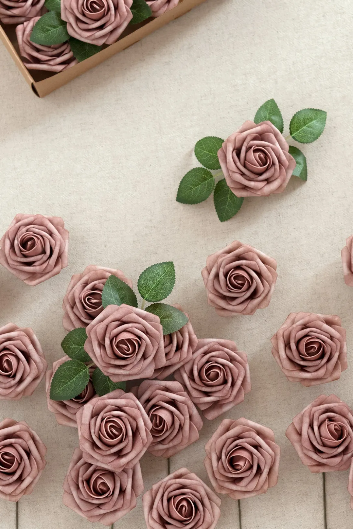 DIY Supporting Flower Boxes in Dusty Rose & Mauve